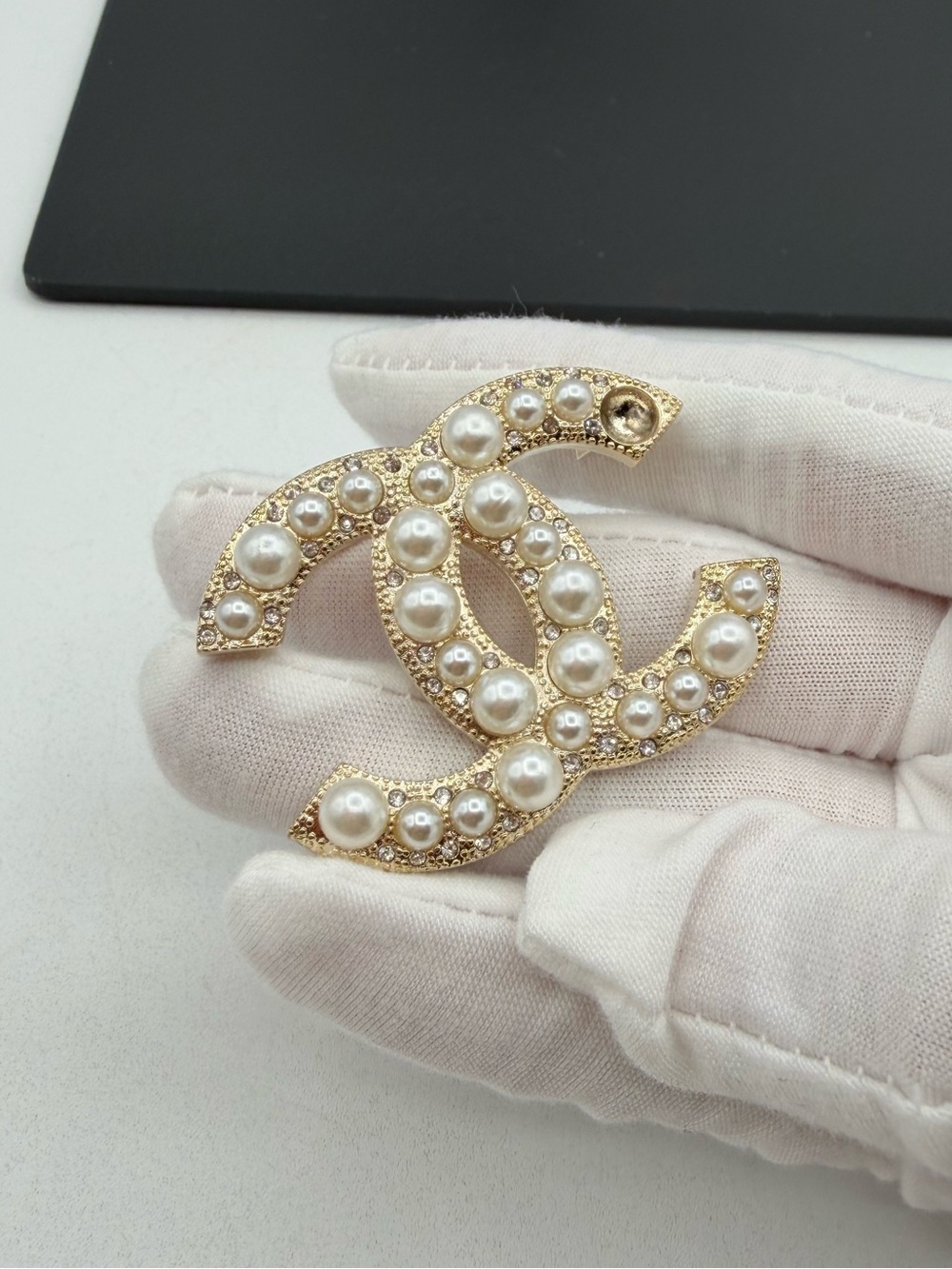 Chanel Mother Pearl Brooch Vintage